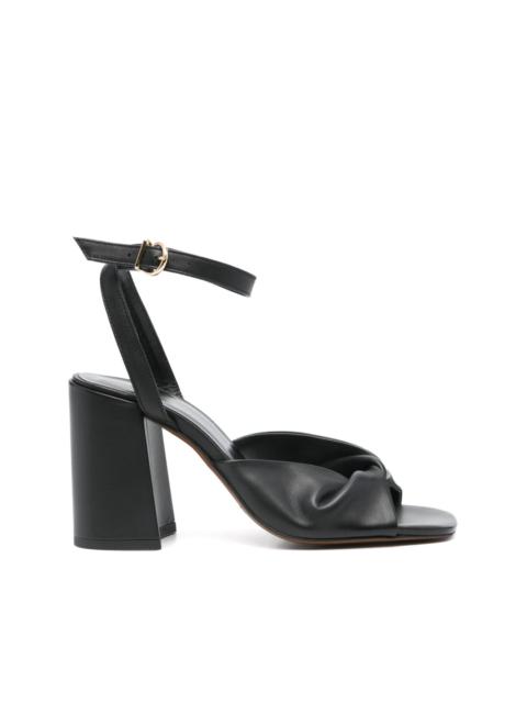 maje 80mm leather sandals