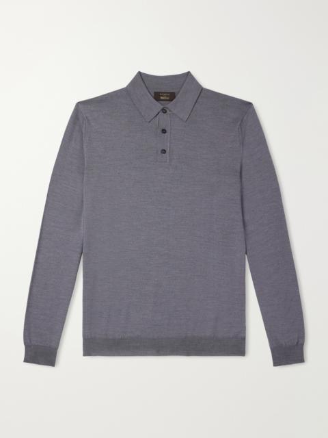 SLOWEAR Zanone Slim-Fit Flexwool Polo Shirt