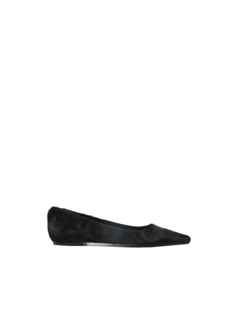 Aeyde Cassy calf-hair ballet flats