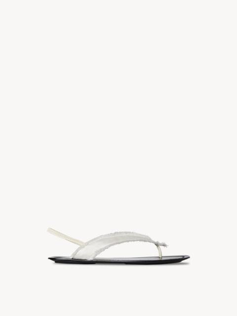 The Row Fray Sandal in Satin