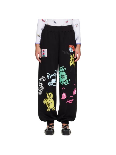 Chopova Lowena Black 'Friends of CL' Sweatpants