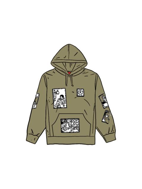 Supreme Supreme Toshio Saeki Hooded Sweatshirt Light Olive