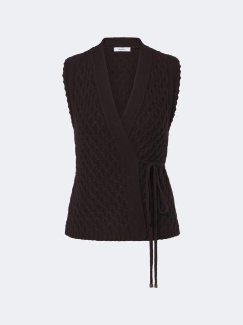 Max Mara Wool and cashmere wrap cardigan