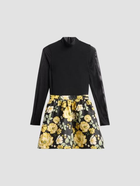 Alice + Olivia Women's Chara Turtleneck Mini Dress - Black Multi
