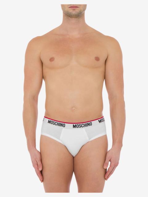 Moschino LOGO BAND SET OF 2 STRETCH BRIEFS