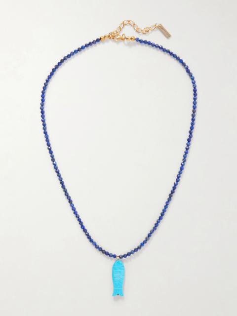 Jennifer Behr Elva Bead-embellished Pendant Necklace