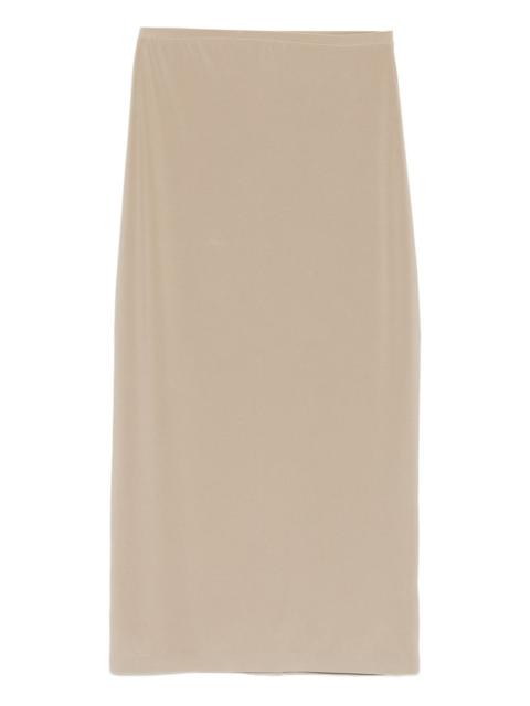 NORMA KAMALI straight plain midi skirt