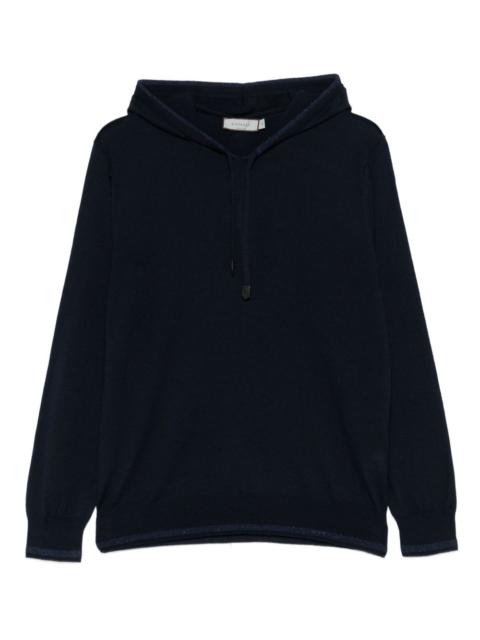 Canali merino wool hood