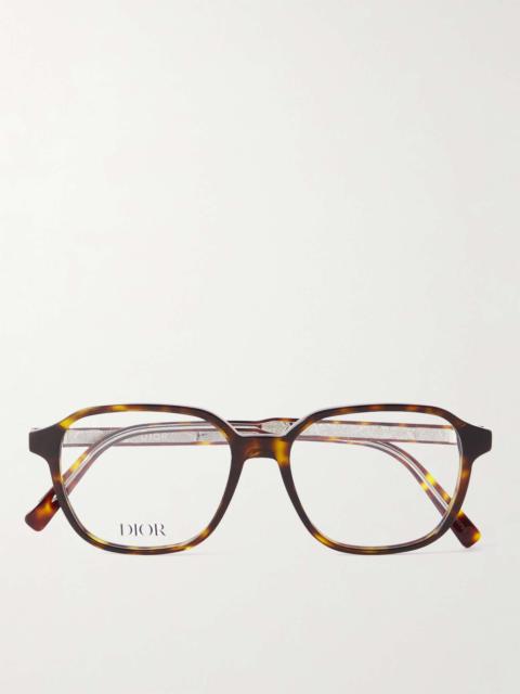 InDiorO S3I Square-Frame Tortoiseshell Acetate Optical Glasses