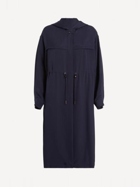 Max Mara Ovatte Silk Crepe de Chine Overcoat