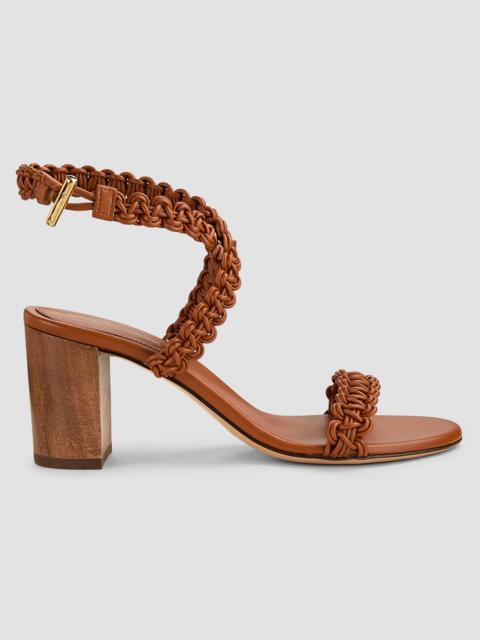 Gianvito Rossi Women's 70MM Woven Leather Sandals - Sedona