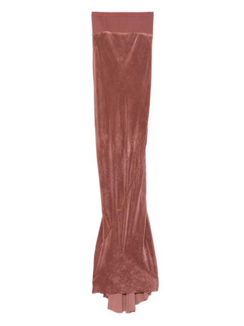 Rick Owens ribbed-waistband fishtail skirt