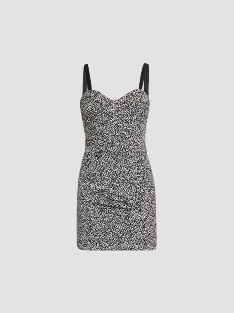 Dolce & Gabbana Women's Printed Stretch Silk Mini Dress - Nero