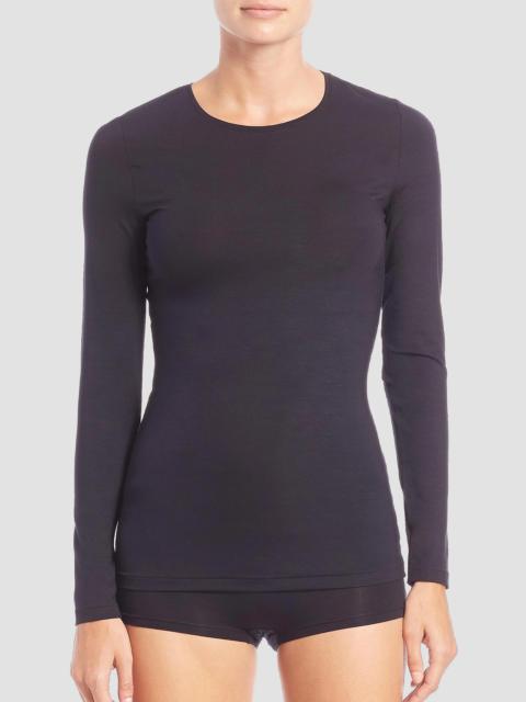 HANRO Women's Soft Touch Long-Sleeve Top - Black