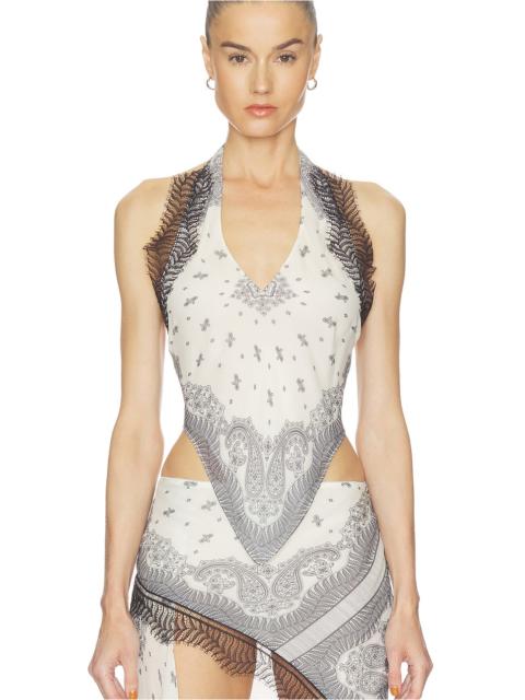 HAELO Split Bandana Top