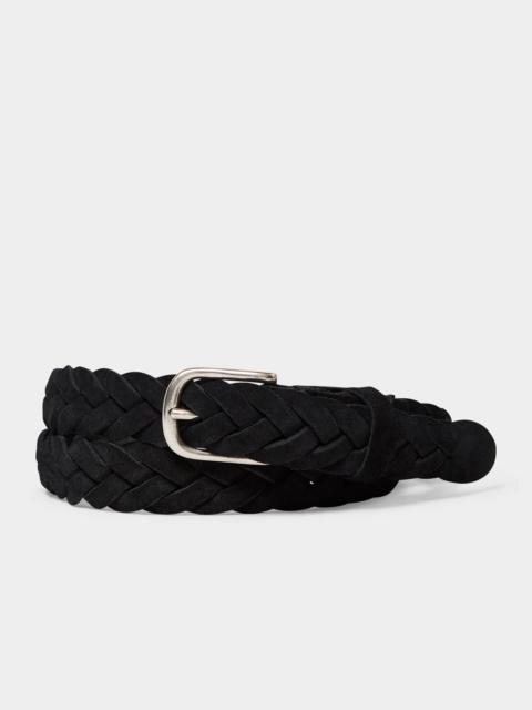 TODD SNYDER Italian Suede Braided Belt