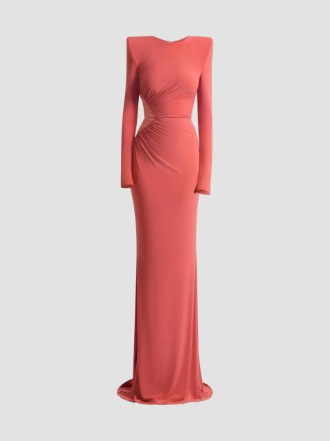 ZHIVAGO Women's Echoes Of Self Ruched Body-Con Gown - Orange