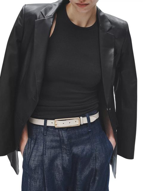 rag & bone Women's Leather Small Rebound Texture Belt