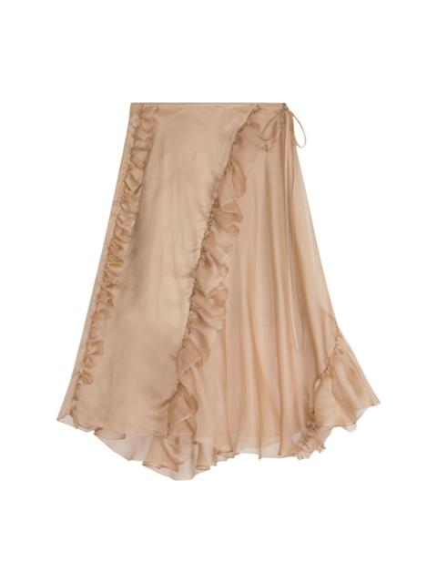 CECILIE BAHNSEN ANTIQUED PINK ORGANZA SKIRT | miinto