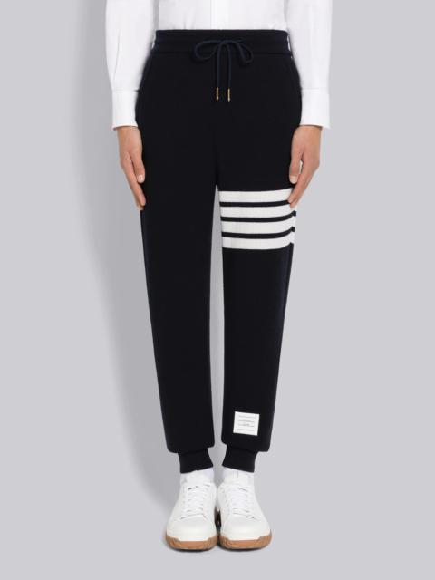 Thom Browne Cashmere Waffle 4-Bar Sweatpant