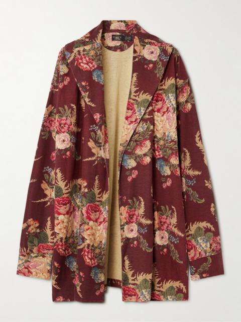 RRL by Ralph Lauren Maeve Floral-print Linen And Cotton-blend Cardigan