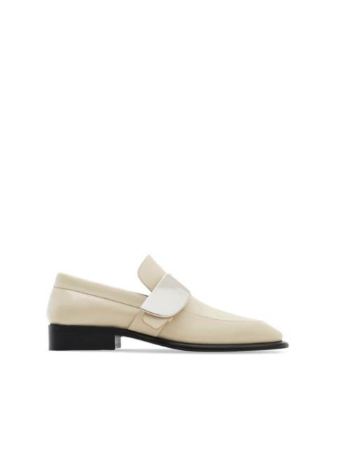 Burberry Shield leather loafers