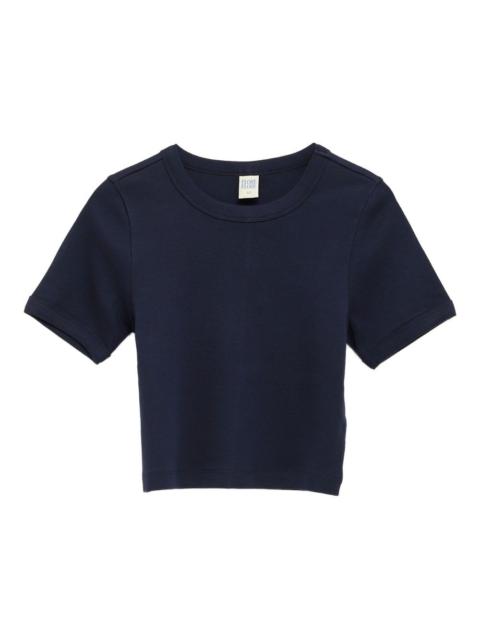 FLORE FLORE Car ribbed crew-neck crop top