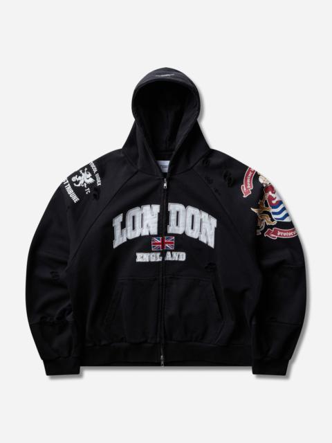 Protocol Index Men's London Folded Zip Hoodie Black