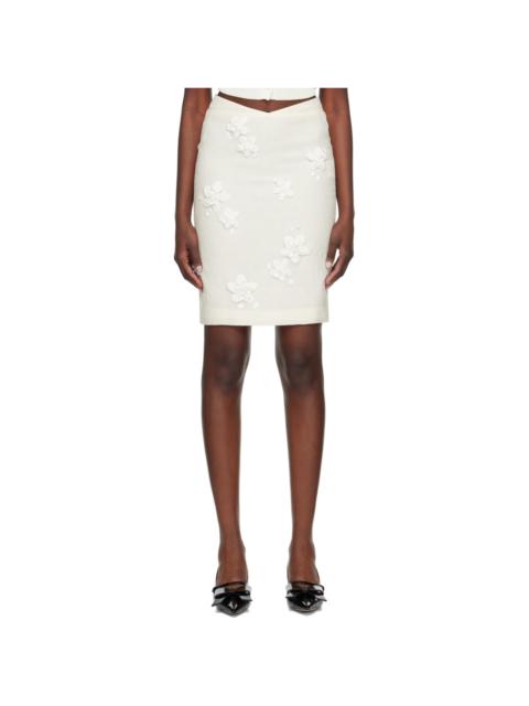 White Appliqué Skirt