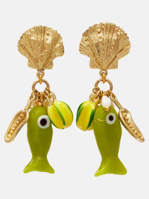 ALÉMAIS Drop earrings with freshwater pearls