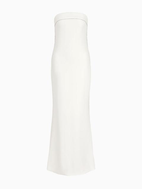 GIORGIO ARMANI Long silk bustier dress