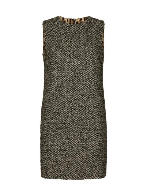 Dolce & Gabbana Women's Tweed Sleeveless A-Line Minidress - Fantasia