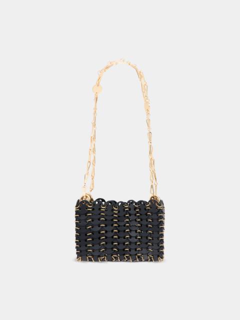 rabanne BLACK 1969 NANO BAG IN LEATHER