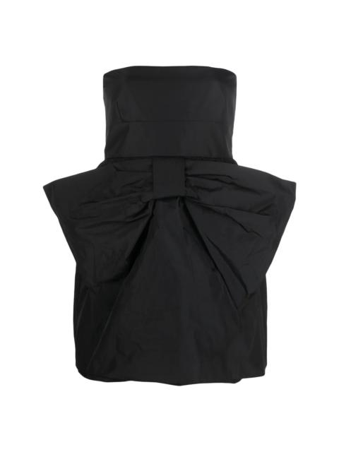 REDValentino strapless bow-detail minidress