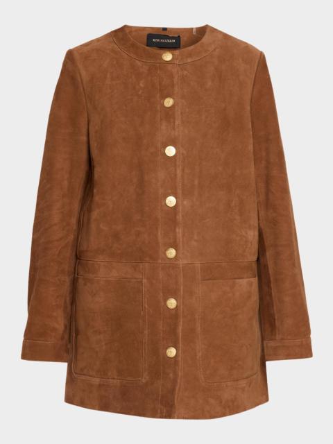 KOBI HALPERIN Linda Bonded Suede Coat