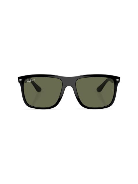 Ray-Ban Boyfriend Two logo-lettering sunglasses