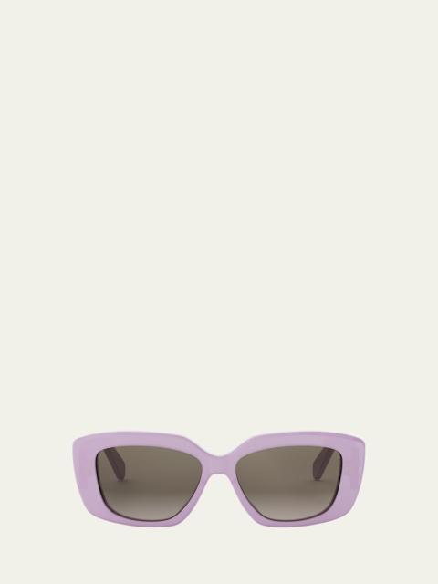 CELINE Triomphe Acetate Square Sunglasses