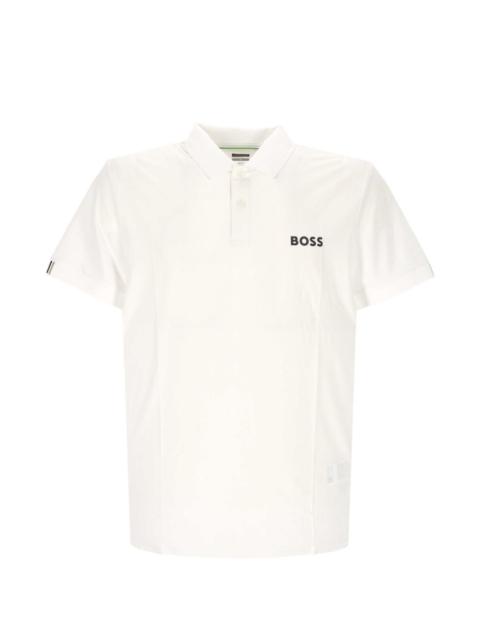 BOSS logo-print polo shirt