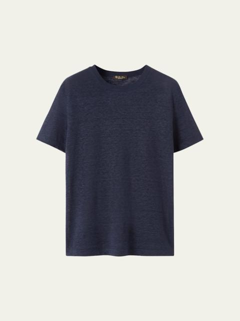 Loro Piana Gargano Linen Short-Sleeve T-Shirt