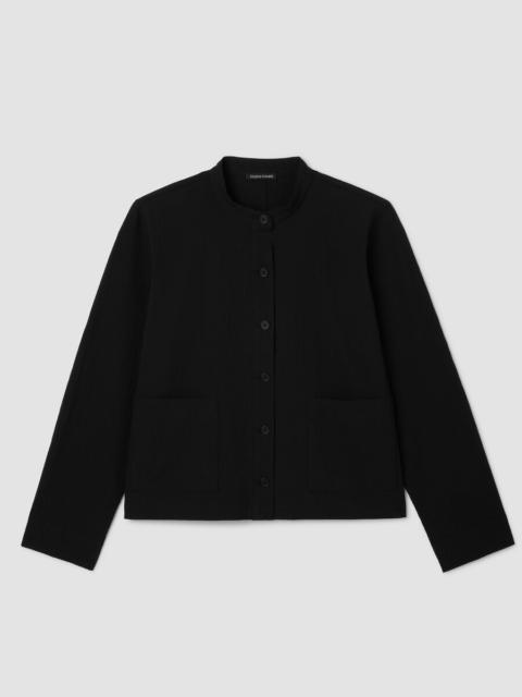 EILEEN FISHER Organic Cotton Pucker Shirt Jacket
