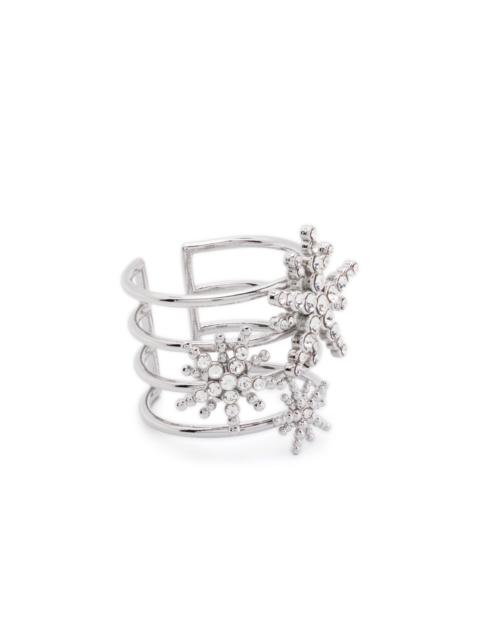 maje crystal-detail ring