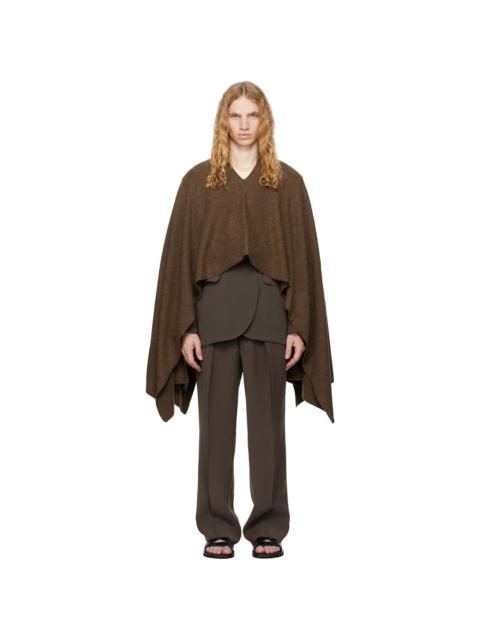 RAINMAKER KYOTO Brown Stole Poncho