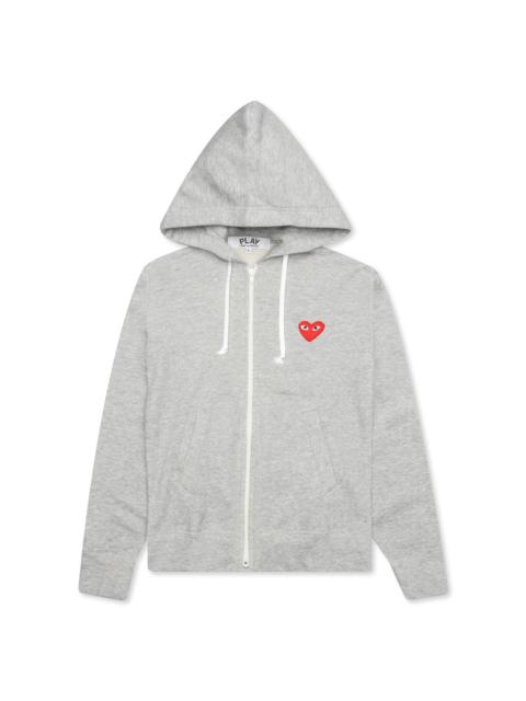 Comme des Garçons PLAY COMME DES GARCONS PLAY WOMEN'S ZIP UP - GREY