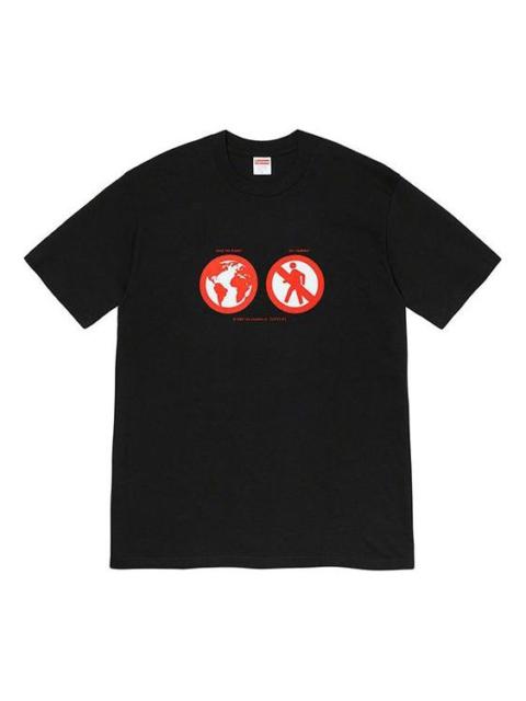 Supreme Supreme FW19 Week 1 Save The Planet Tee Earth Short Sleeve Unisex Black SUP-FW19-107