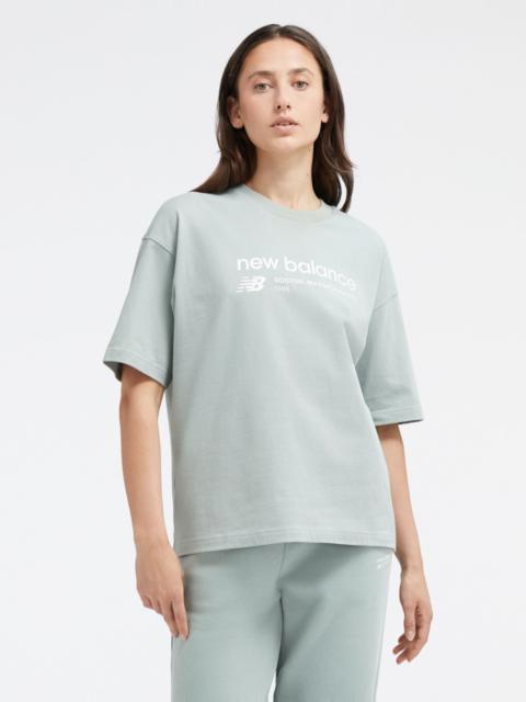 New Balance Linear Heritage Jersey Oversized T-Shirt