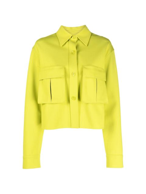 cropped shirt jacket