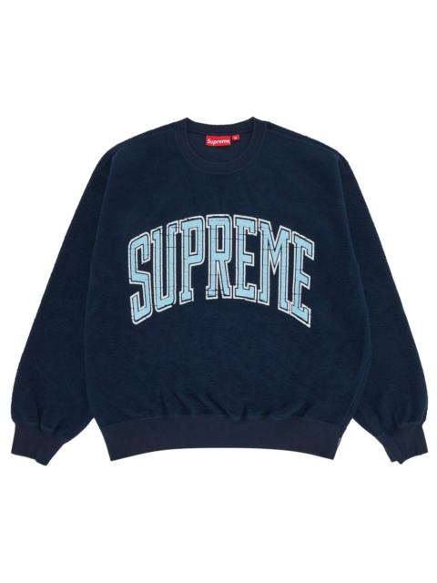 Supreme Supreme Cities Arc Crewneck Logo 'Orange Blue' SUP