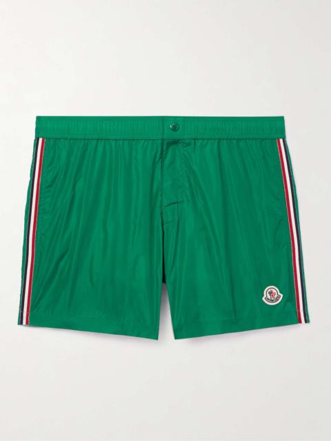 Moncler Mid-Length Logo-Appliquéd Swim Shorts