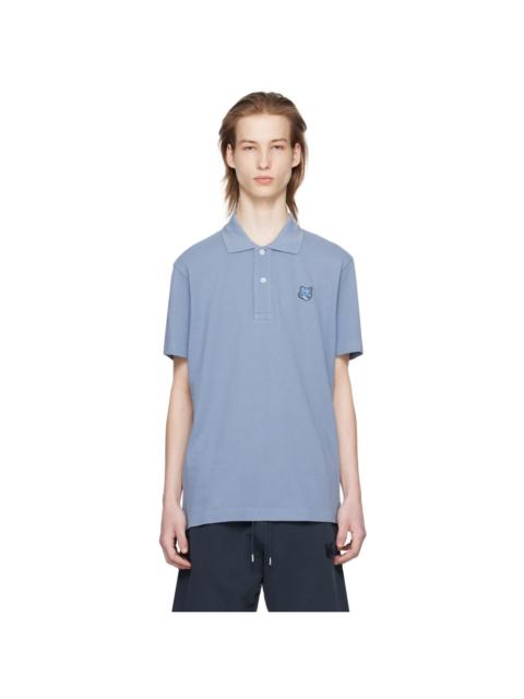 Maison Kitsuné Blue Bold Fox Head Polo