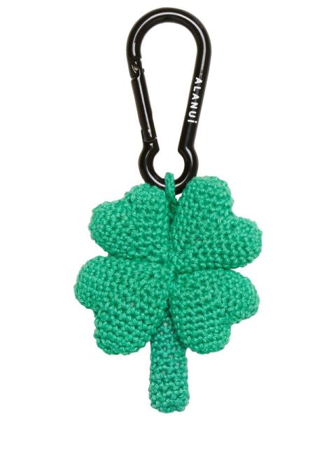 Alanui 4 leaf clover cotton crochet key holder